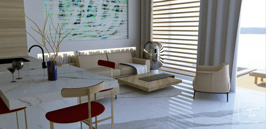 Projets fictifs Plans 3D Laetitia Nowakowski Architecte d'intérieur 3